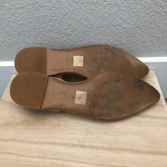 Madewell Blush Pink Arielle D'Orsay Pointed Toe Flats 8 - Picture 7 of 7